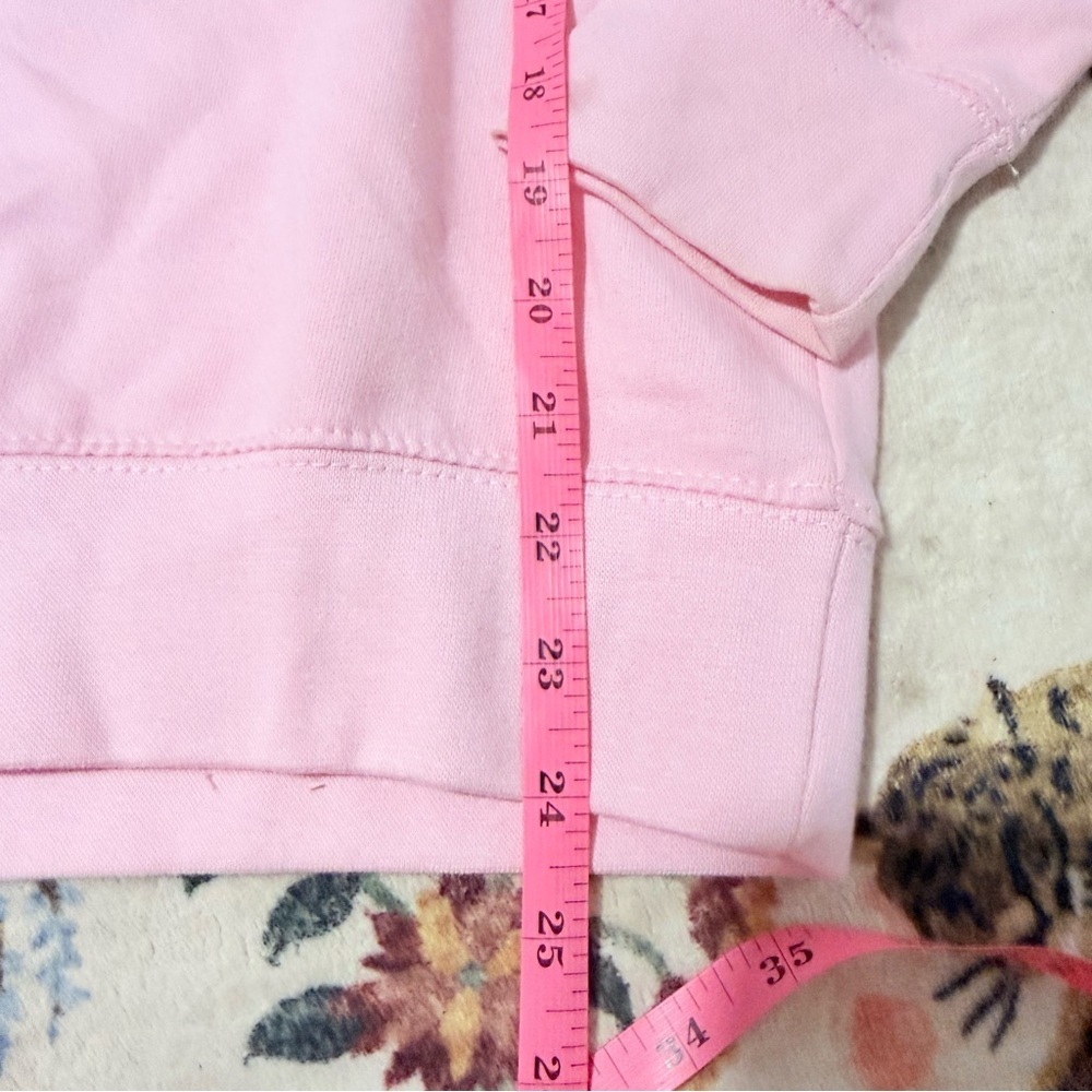 Pink Graphic Sweatshirt with Castle Design embroidered XS - Picture 4 of 7